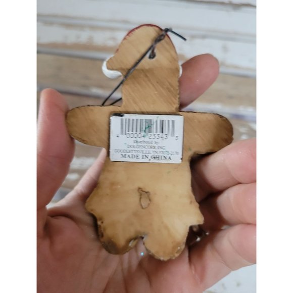 Gingerbread hat ornament vintage Xmas holiday tree - Picture 4 of 7